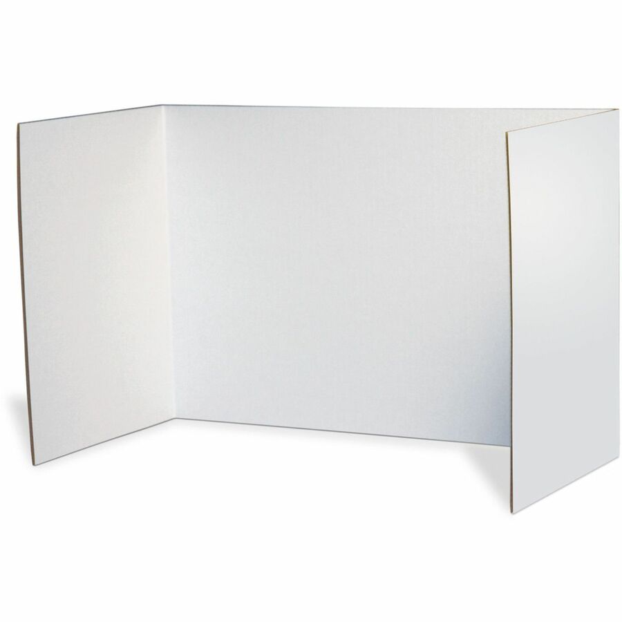Pacon Privacy Boards - 48" Width x 16" Height0.9" Length - White - 4 / Pack