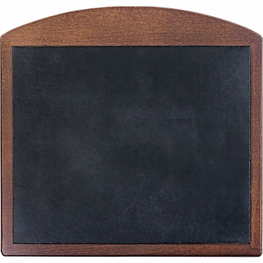 Dacasso Walnut & Leather Mouse Pad - 10" Height x 9.50" Width - Black, Walnut - Leather, Wood - 1 Each