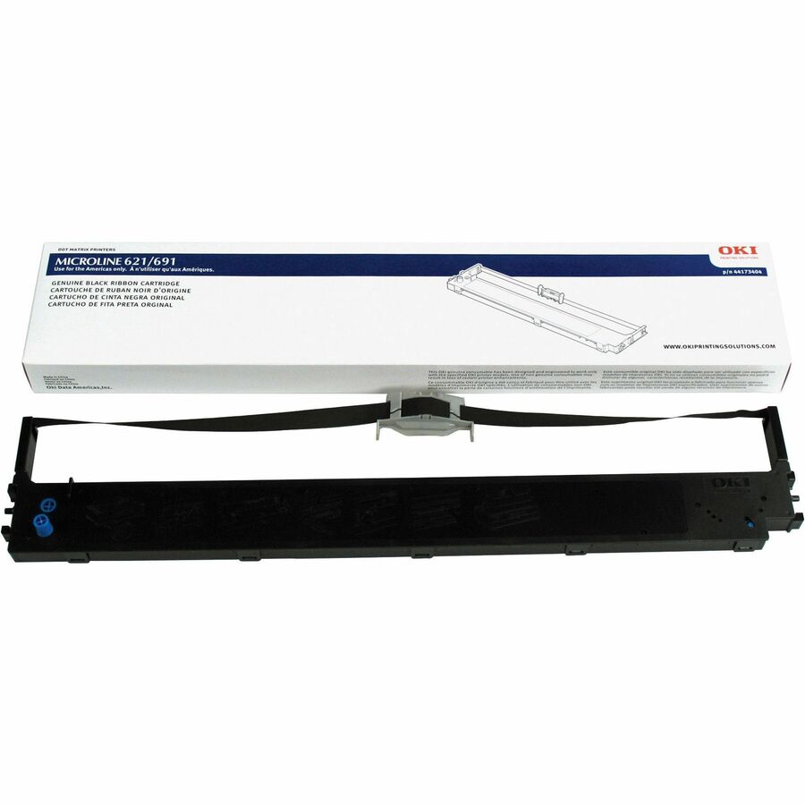Oki Dot Matrix Ribbon Cartridge - Black - 1 Each - 13 Million Characters