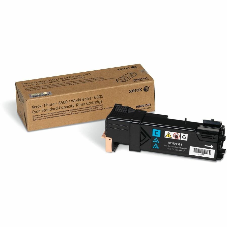 Xerox Original Laser Toner Cartridge - Cyan - 1 Each - 1000 Pages