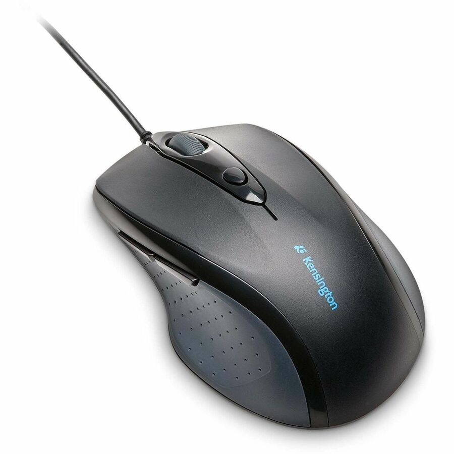 Kensington Pro Fit Full-Size Mouse USB - Optical - Cable - Black - USB - 3200 dpi - Scroll Wheel - Right-handed - 1 Each