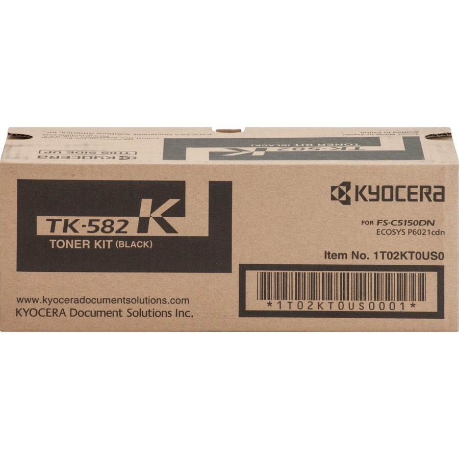 Kyocera TK-582K Original Laser Toner Cartridge - Black - 1 Each - 3500 Pages