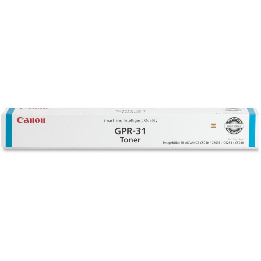 Canon GPR-31 Original Laser Toner Cartridge - Alternative for Canon - Cyan - 1 Each - 27000 Pages