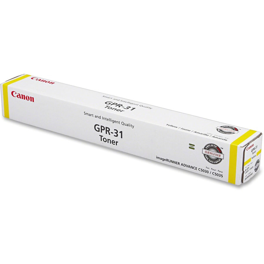 Canon GPR-31 Original Laser Toner Cartridge - Alternative for Canon - Yellow - 1 Each - 27000 Pages