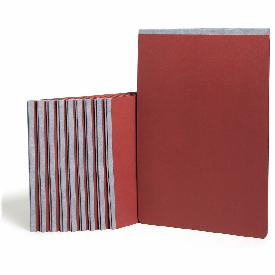 Smead Recycled Report Cover - 3" Folder Capacity - 11" x 17" - 3" Expansion - 1 Fastener - 25 pt. - Pressboard - Red - Metal Compressor, Hinged - 100% Paper Recycled - 1 Each