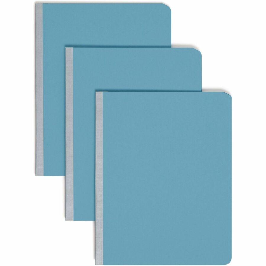 Smead Letter Fastener Folder - 8 1/2" x 11" - 3" Expansion - 1 Fastener - 25 pt. - Pressboard - Blue - 60% Recycled - 1 Each