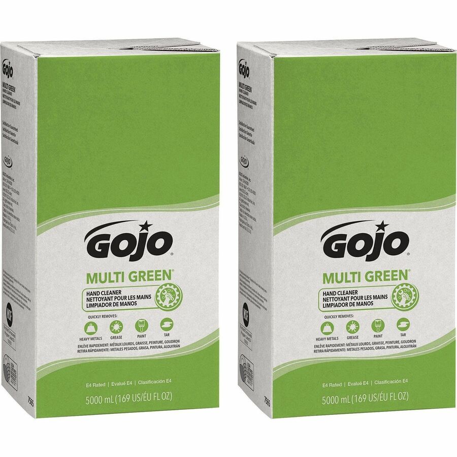 Gojo®, Pro TDX 5000 Refill Multi Green Hand Cleaner - Citrus Scent - 1.32 gal - Soil Remover, Dirt Remover - Hand - Green - Non-abrasive - 2 / Carton
