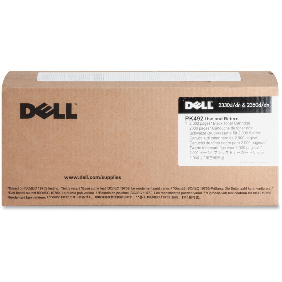 Dell PK492 Original Laser Toner Cartridge - Black - 1 Each - 2000 Pages
