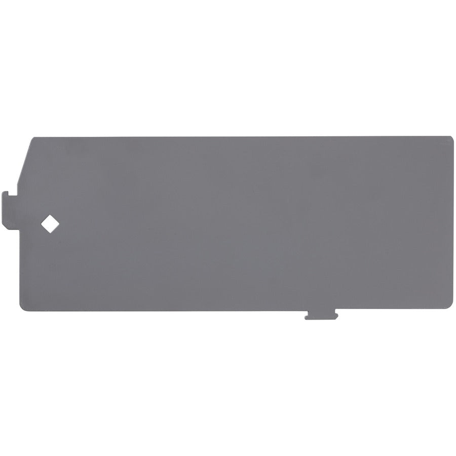 Lorell Lateral File Divider Kit - 12.40" Width x 5" Height - Metal - Gray - 10 / Box