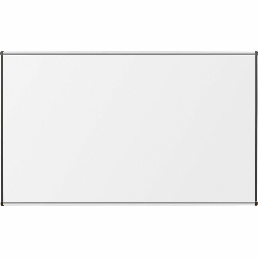 Lorell Dry-Erase Marker Board - 72" (6 ft) Width x 48" (4 ft) Height - Porcelain Enameled Steel Surface - Satin Aluminum Frame - Magnetic - Ghost Resistant - Assembly Required - 1 Each