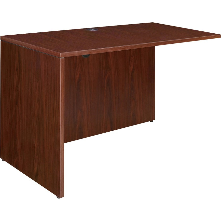 Lorell Essentials Series Return Shell - 29.5" Height x 41.6" Width x 23.6" Depth - Finish: Laminate, Mahogany - Leveling Glide - 1 Each