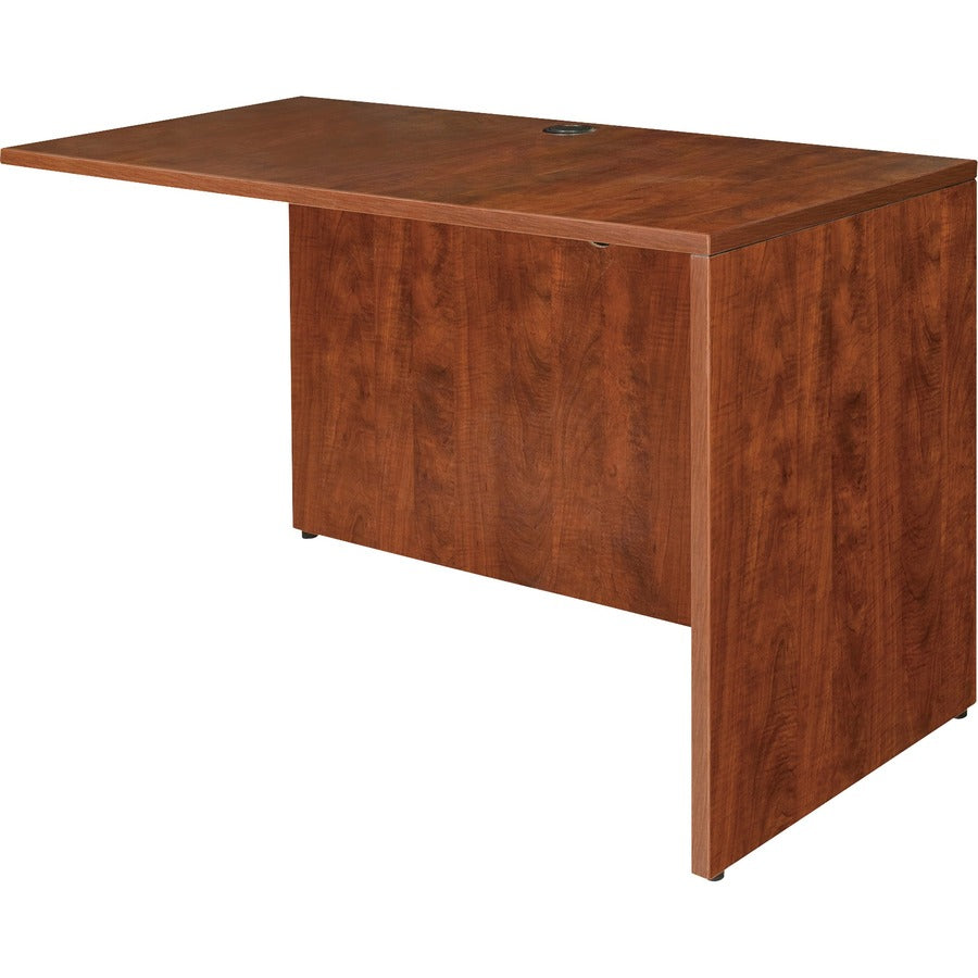 Lorell Essentials Series Return Shell - 29.5" Height x 41.4" Width x 23.6" Depth - Finish: Cherry, Laminate - Leveling Glide - 1 Each