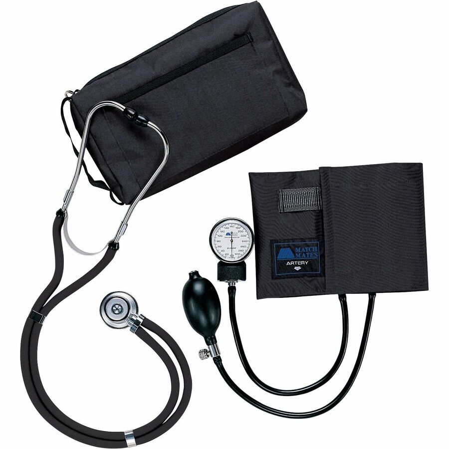 Medline Sprague Rappaport Stetho/Sphyg Combo - For Blood Pressure - Latex-free - Black - 1 Each