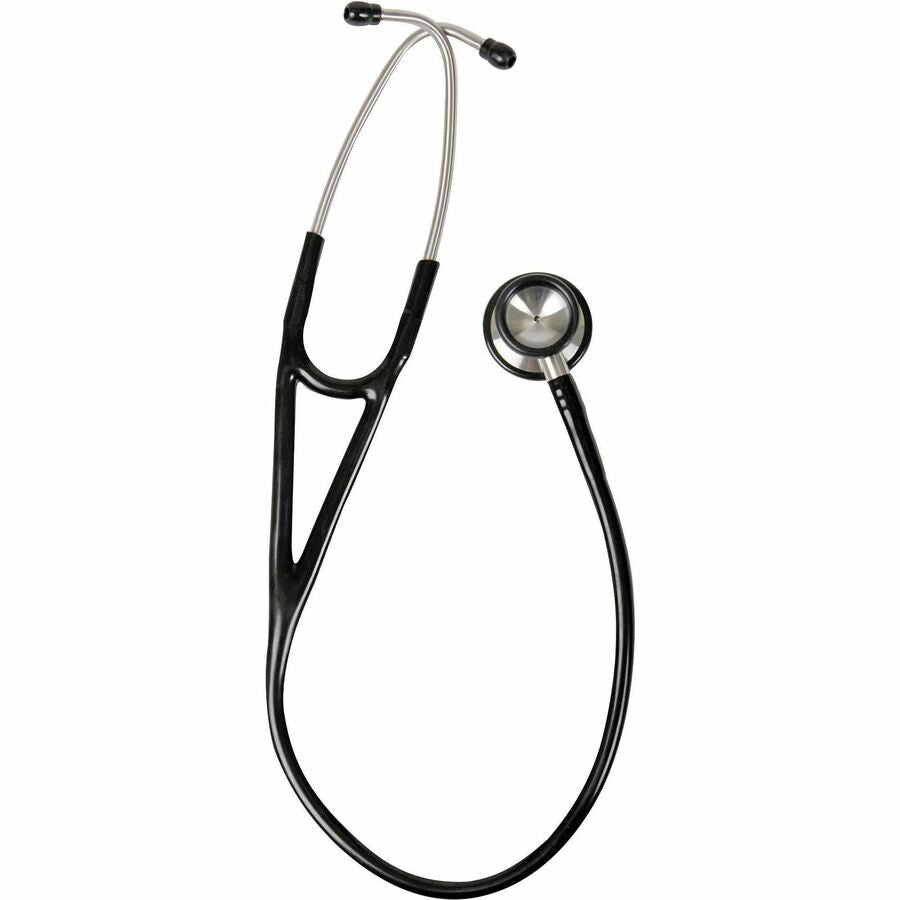 Medline Accucare Cardiology Stethoscope - Black - 1 Each