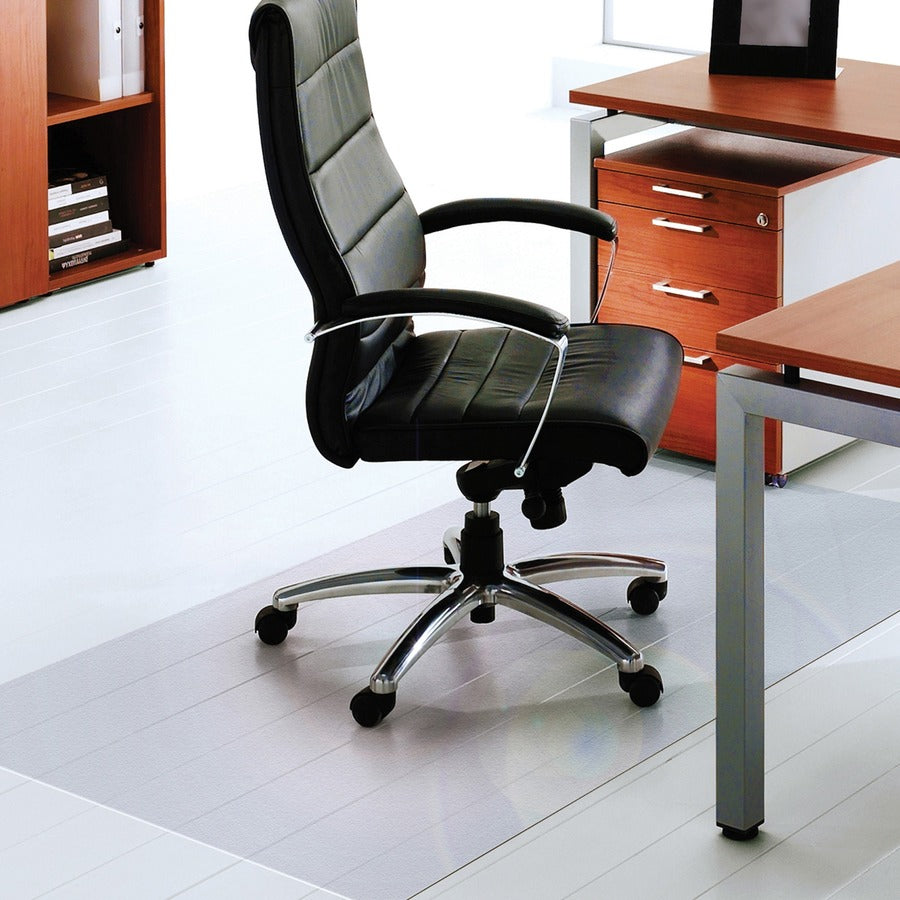 Floortex XXL Polycarbonate Rectangular Chair Mat for Hard Floors - 60" x 118" - Hard Floor, Home, Office - 118" Length x 60" Width x 0.075" Depth x 0.075" Thickness - Rectangular - Polycarbonate - Clear - 1 Each - TAA Compliant