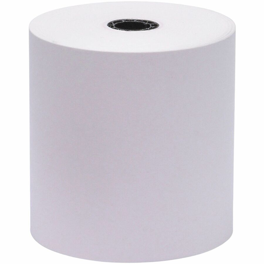 Business Source 1-Ply Pack Adding Machine Rolls - 3" x 165 ft - 13.80 lb Basis Weight - Sustainable Forestry Initiative (SFI) - Lint-free - White - 12 / Pack