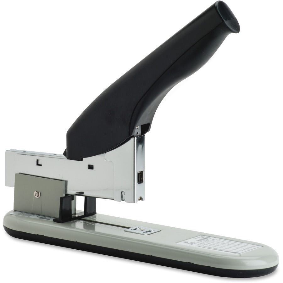 Business Source Heavy-duty Stapler - Staples Upto 220 Sheet - Staple Size: 0.25" , 0.31" , 0.37" , 0.50" , 0.56" , 0.63" , 0.75" , 0.81" , 0.88" , 0.94" - 2" Throat Depth - Black, Putty - Rubber, Steel - 1 Each