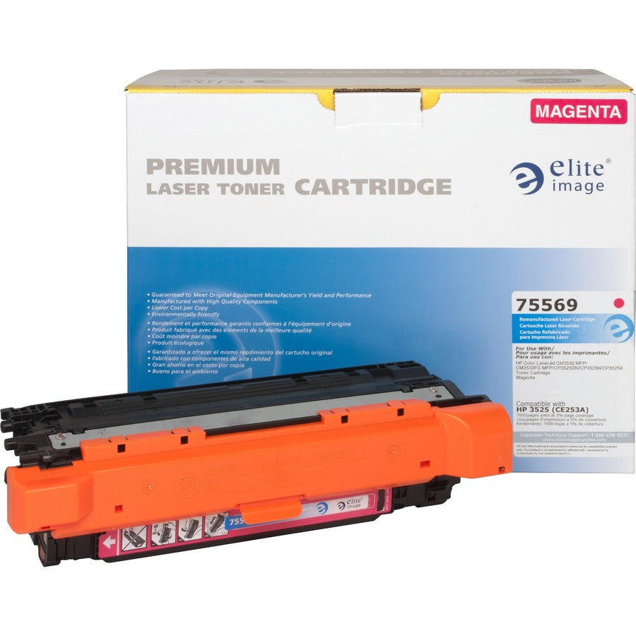 Elite Image Remanufactured Laser Toner Cartridge 504A (CE253A) - Magenta - 1 Each - 7000 Pages