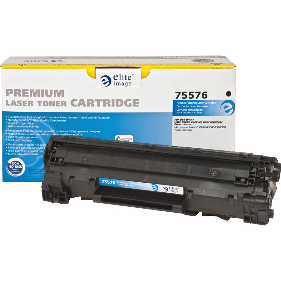 Elite Image Remanufactured Laser Toner Cartridge 78A (CE278A) - Black - 1 Each - 2100 Pages