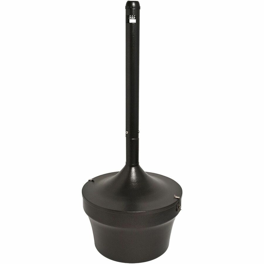 Genuine Joe 4.25 Gal Fire-safe Smoking Receptacle - 4.25 gal Capacity - Fire-Safe, Powder Coated, Weather Resistant, Handle, Sturdy, Durable, Long Lasting - 37" Height x 16" Width - Galvanized Steel - Bronze - 1 Each