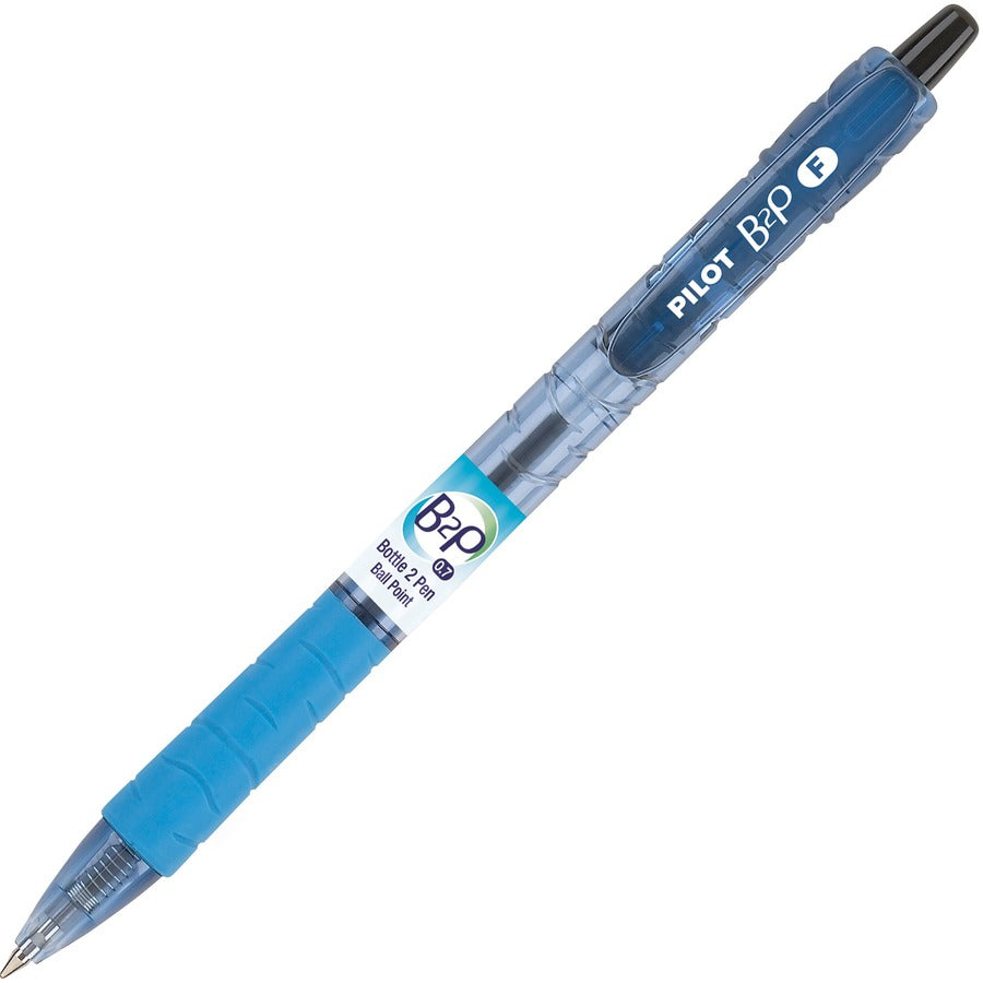 Pilot Recycled Retractable Ballpoint Pens - Refillable - Retractable - Black Ink - Gel-based - Plastic Barrel - 12 / Dozen