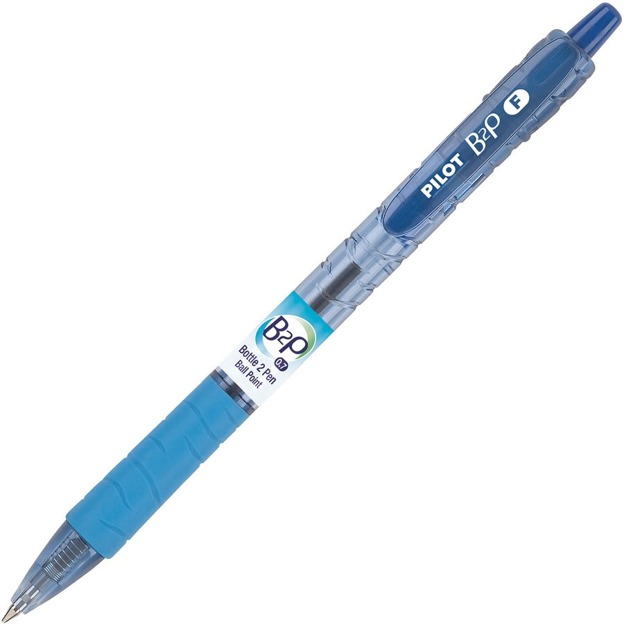 Pilot Recycled Retractable Ballpoint Pens - Refillable - Retractable - Blue Ink - Gel-based - Plastic Barrel - 12 / Dozen