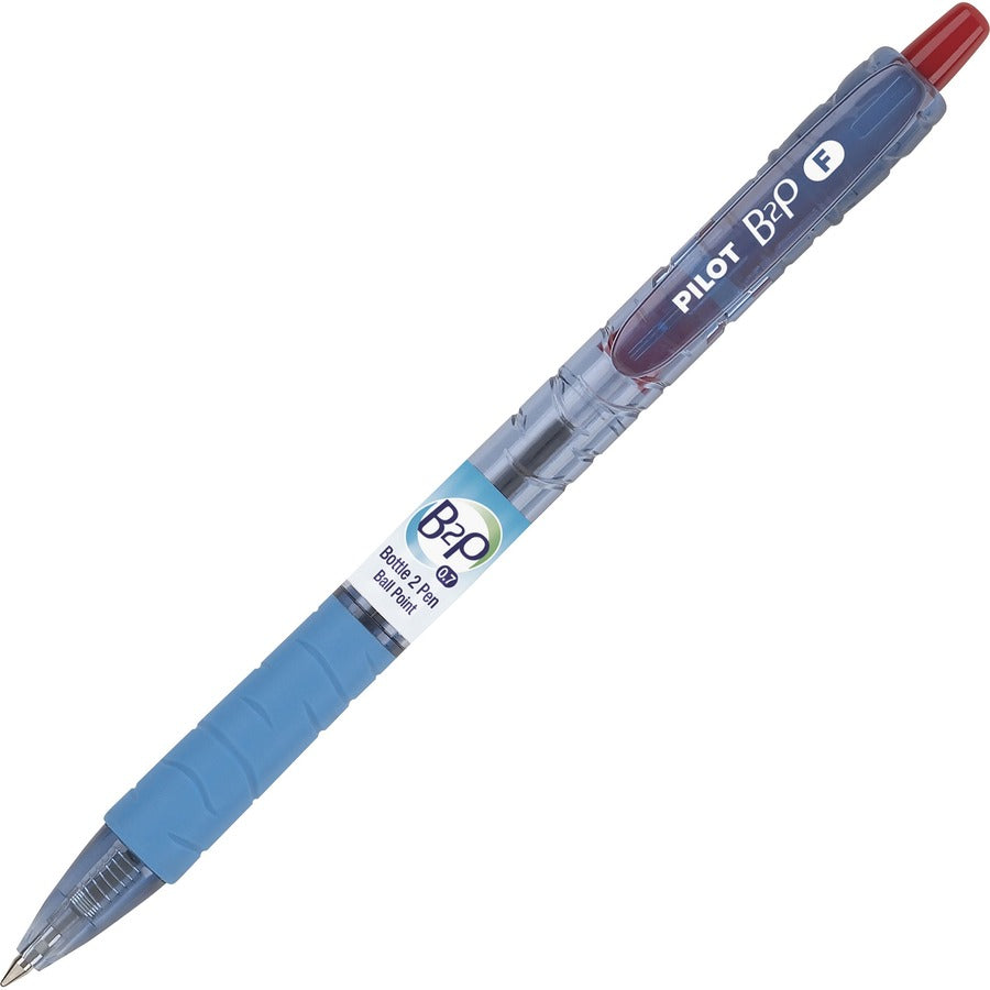 Pilot Recycled Retractable Ballpoint Pens - Refillable - Retractable - Red Ink - Gel-based - Plastic Barrel - 12 / Dozen