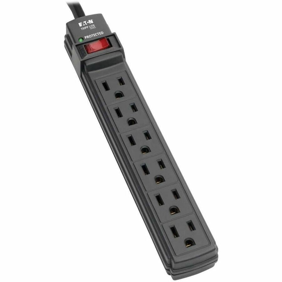 Tripp Lite series Protect It! TLP6B 6-Outlets Surge Suppressor - NEMA 5-15P - 6 x NEMA 5-15R - 1875 VA - 360 J - 125 V AC Input - 125 V AC Output - 6 ft