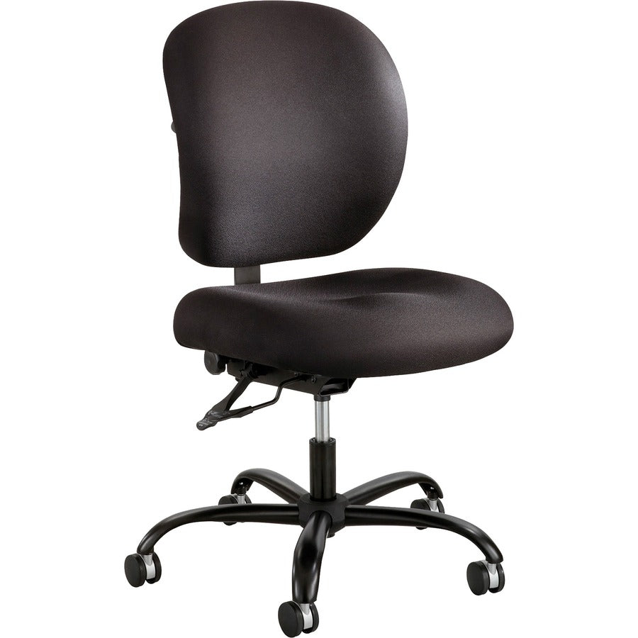 Safco Alday 24/7 Task Chair - Black Seat Color - Polyester Seat Material - Plastic Back Material - 5-star Base - Black - Nylon - 1 Each