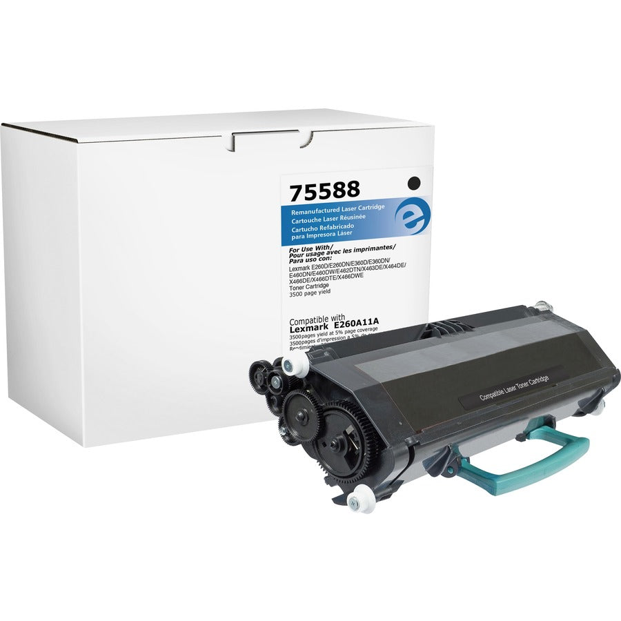 Elite Image Remanufactured Laser Toner Cartridge E260A11A - Black - 1 Each - 3500 Pages