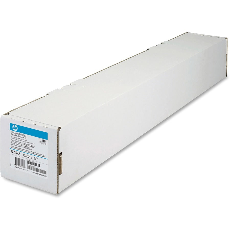 HP Universal Bond Paper - 110 Brightness - 90% Opacity - 36" x 150 ft - 21 lb Basis Weight - Matte - Flexible - White - 1 Roll