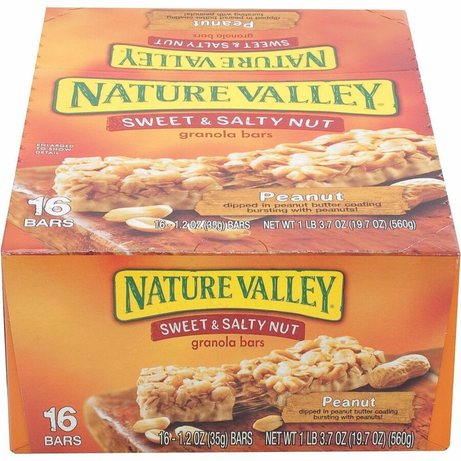 NATURE VALLEY Sweet & Salty Nut Bars - Sweet and Salty - 1.20 oz - 16 / Box