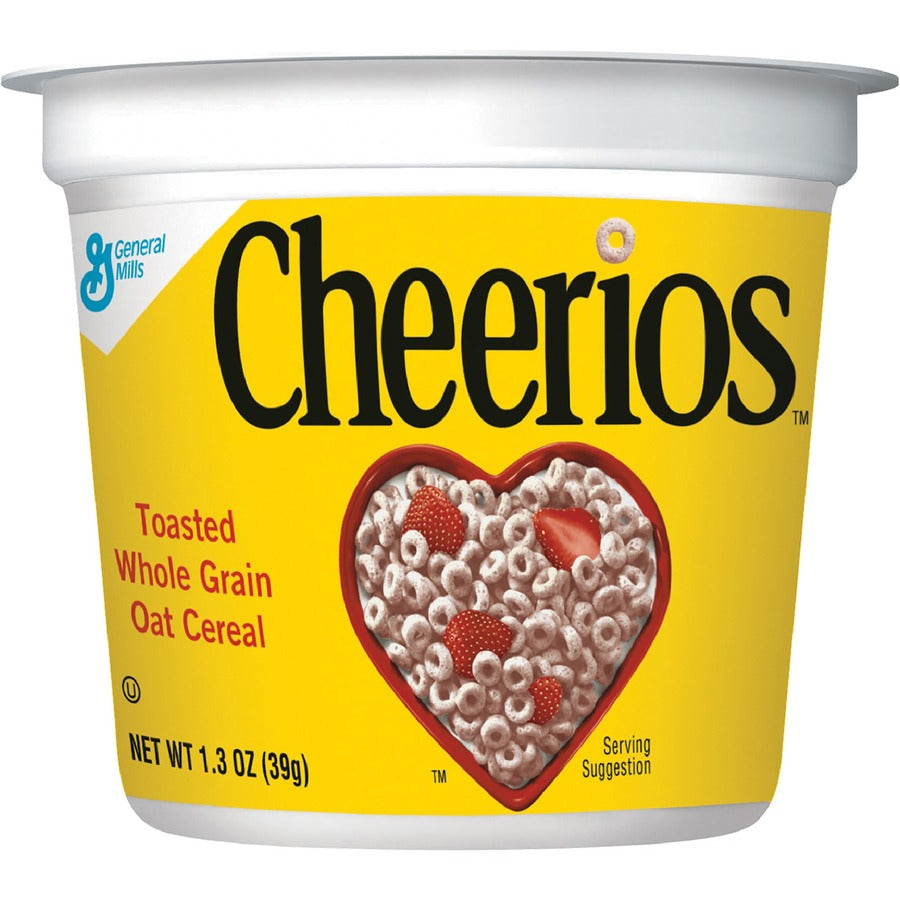 Cheerios Cereal-in-a-Cup - Original - 1 Serving Cup - 1.30 oz - 1 Pack