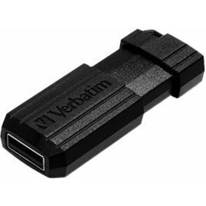 Verbatim PinStripe USB Flash Drive - 16 GB - USB 2.0 - Black - Lifetime Warranty - 1 Each