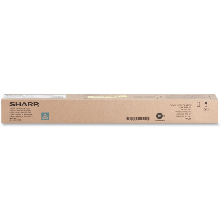 Sharp MX36NTCA Original High Yield Laser Toner Cartridge - Cyan - 1 Each - 15000 Pages