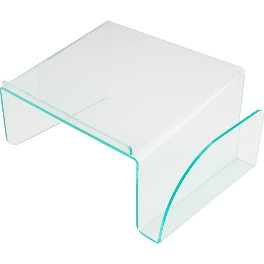 Lorell Phone Stand - 5.50" Height x 11" Width x 10" Depth - Acrylic - Clear, Green - Durable, Lightweight