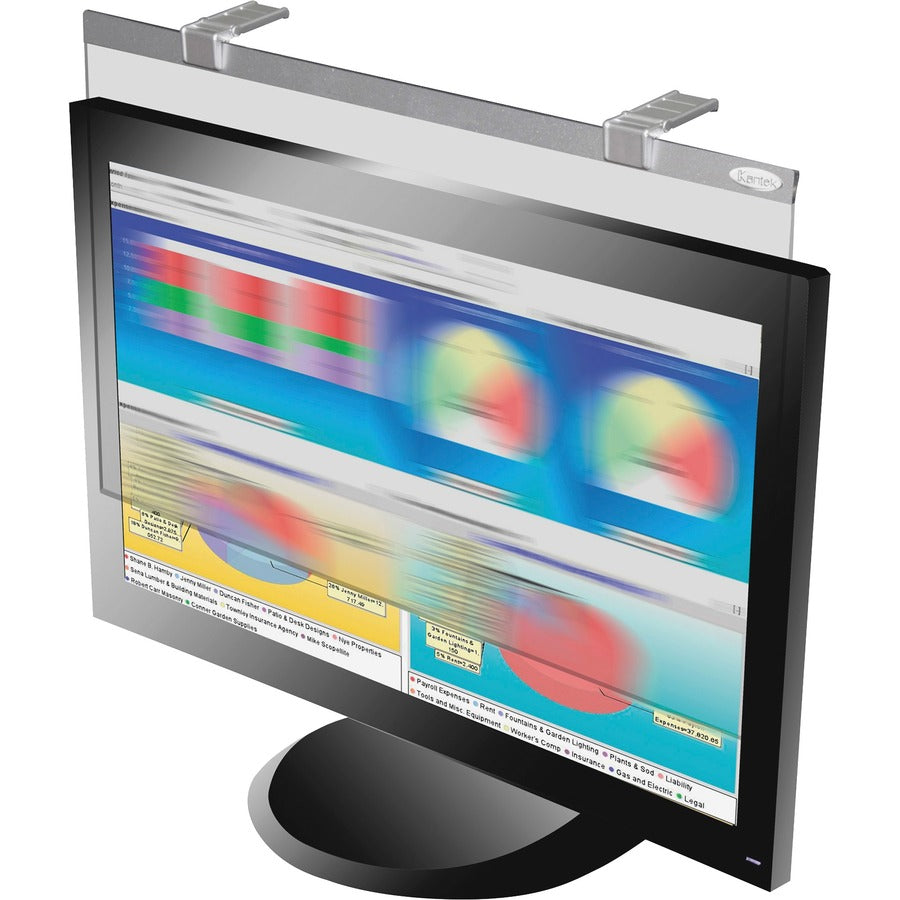 Kantek LCD Protect Privacy/Anti-Glare Filter Silver - For 24" WidescreenMonitor - Scratch Resistant - Anti-glare - 1 Each