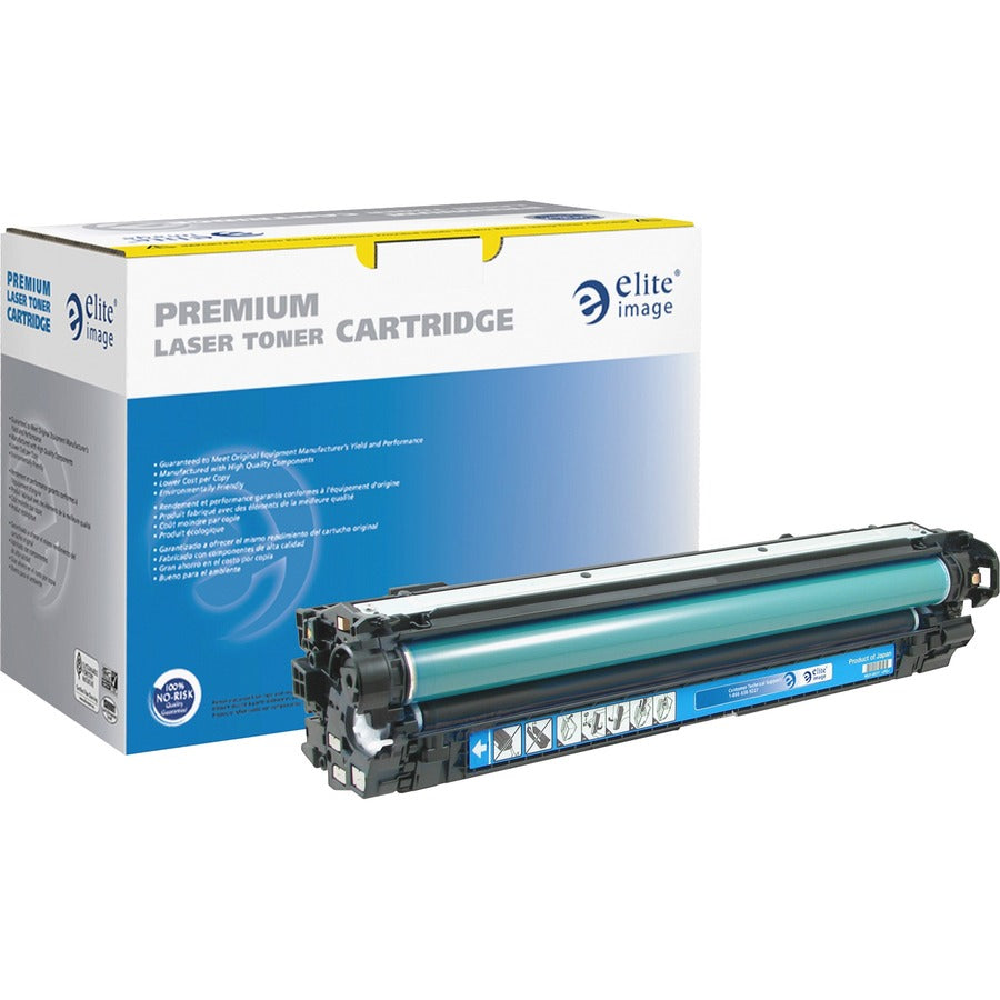 Elite Image Remanufactured Laser Toner Cartridge 650A (CE270A) - Cyan - 1 Each - 15000 Pages
