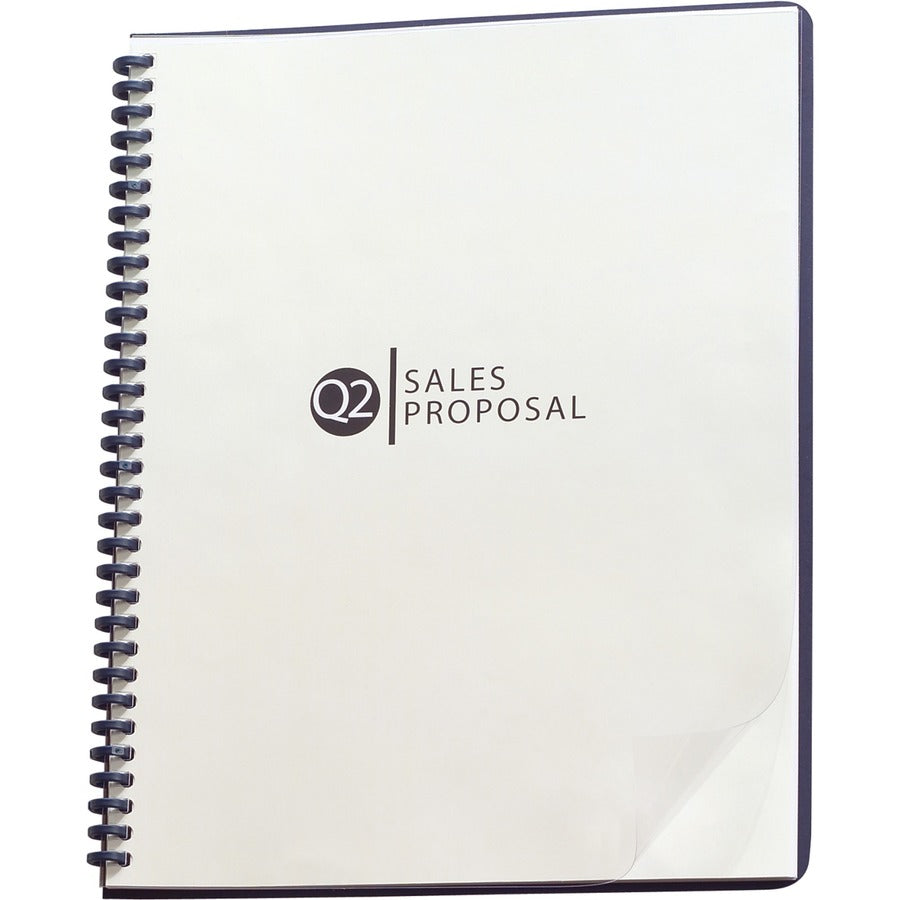 GBC ClearView Presentation Covers - 6 mil Thickness - For Letter 8 1/2" x 11" Sheet - 19 x Holes - Round - Clear - Polypropylene - 100 / Box