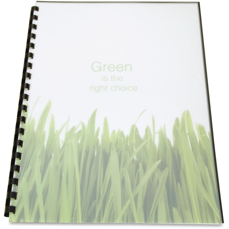 GBC Binding Presentation Covers - 0.4" Height x 8.5" Width x 11" Length - For Letter 8 1/2" x 11" Sheet - Frost - Poly - 25 / Pack