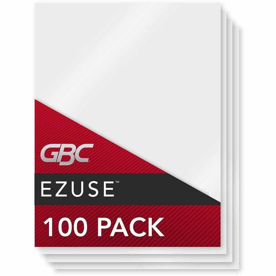 GBC Fusion EZUse Laminating Pouches - Sheet Size Supported: Menu - Laminating Pouch/Sheet Size: 3 mil Thickness - Glossy - for Document - UV Resistant, Durable, Fade Resistant - Clear - 100 / Box