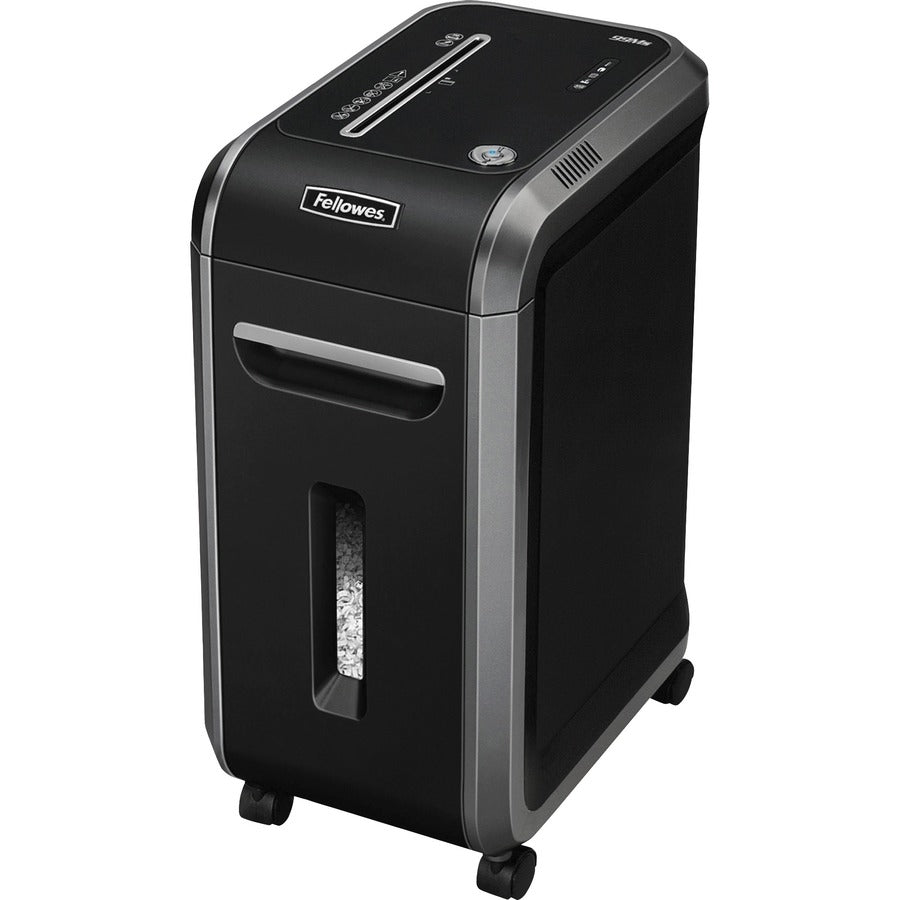Fellowes Microshred 99Ms Micro-Cut Shredder - Non-continuous Shredder - Micro Cut - 14 Per Pass - for shredding Staples, Credit Card, Paper - 0.078" x 0.563" Shred Size - P-5 - 11 ft/min - 9" Throat - 20 Minute Run Time - 40 Minute Cool Down Time - 9 g...