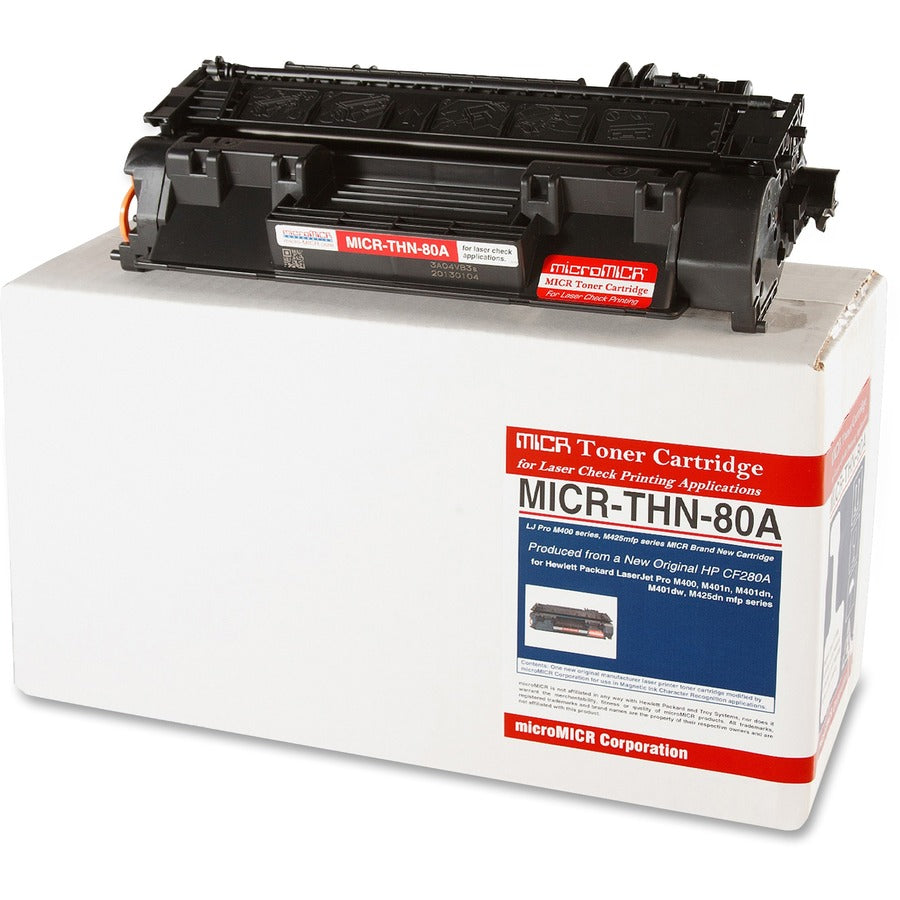 microMICR MICR Laser Toner Cartridge CF280A - Black - 1 Each - 2700 Pages