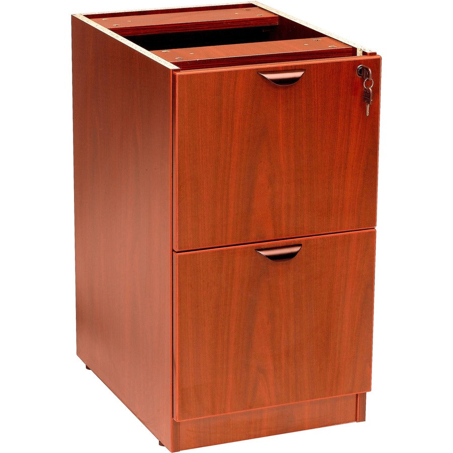 Boss Vertical File - 16" Width x 22" Depth x 28.50" Height - Wood - Cherry - 1 Each