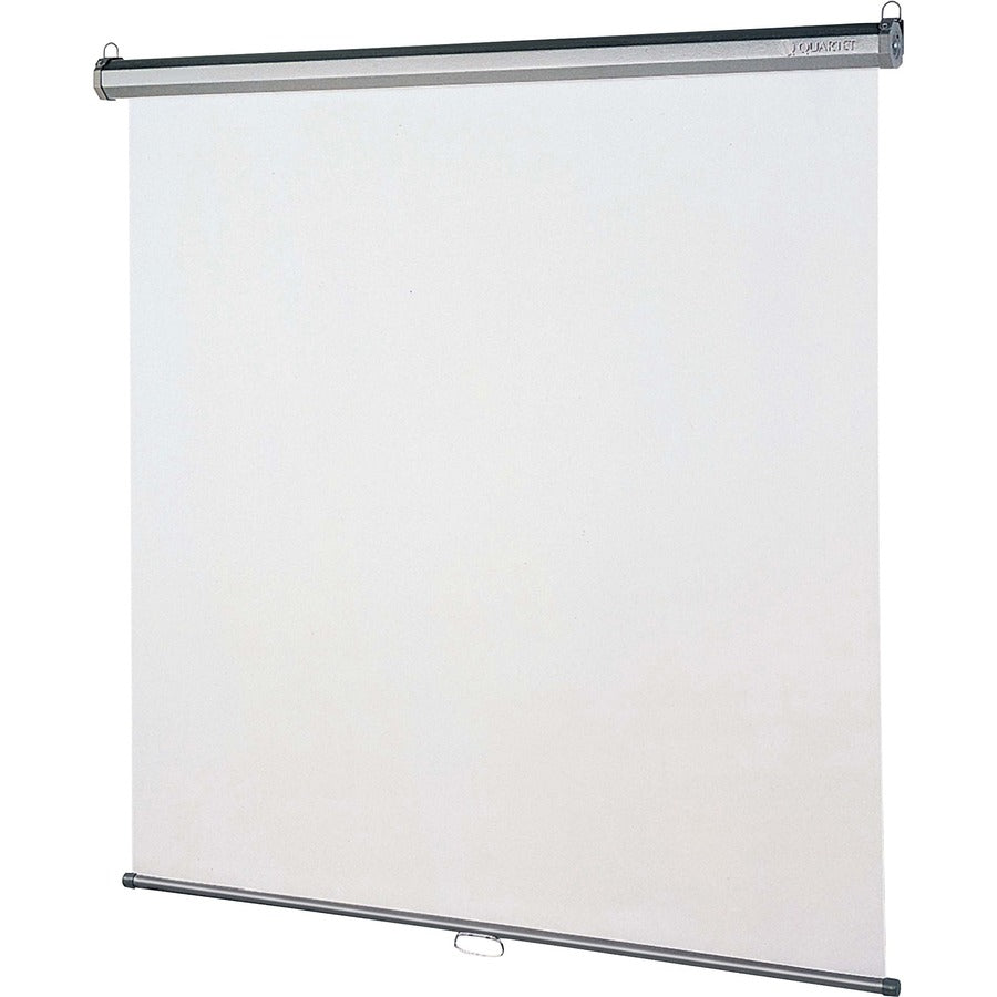 Quartet Manual Projection Screen - 1:1 - Matte White - 84" Height x 84" Width - Wall/Ceiling Mount