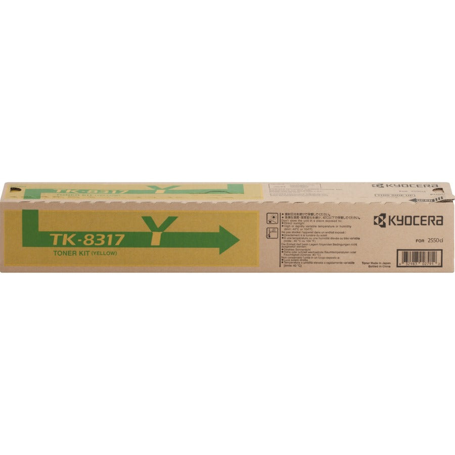 Kyocera Original Laser Toner Cartridge - Yellow - 1 Each - Laser - Yellow - 1 Each