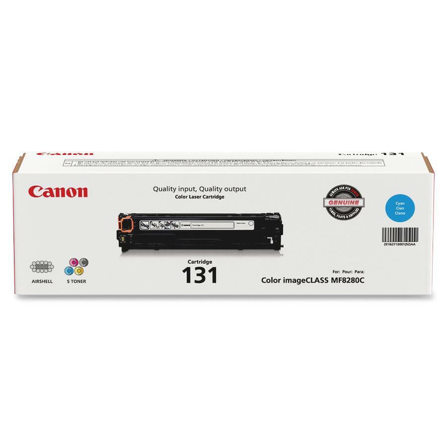 Canon 131 Original Laser Toner Cartridge - Cyan - 1 Each - 1500 Pages