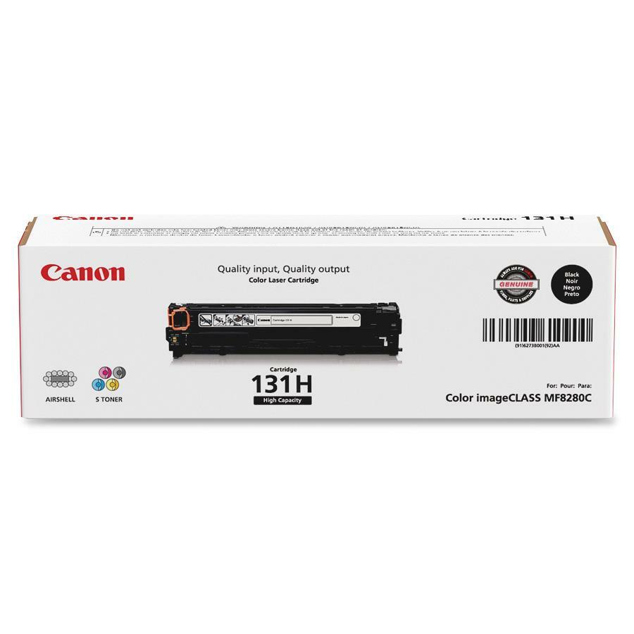 Canon 131 Original High Yield Laser Toner Cartridge - Black - 1 Each - 2400 Pages