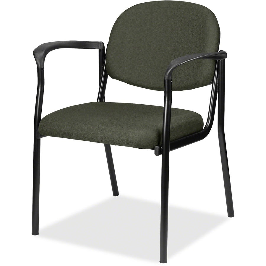 Eurotech Dakota 8011 Guest Chair - Olive Green Seat Color - Fabric Seat Material - Olive Green Back Color - Fabric Back Material - Steel Frame Material - Four-legged Base - Perfection Olive Green - 1 Each