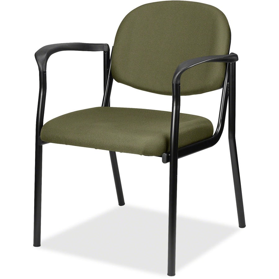 Eurotech Dakota 8011 Guest Chair - Leaf Seat Color - Fabric Seat Material - Leaf Back Color - Fabric Back Material - Steel Frame Material - Four-legged Base - Expo Leaf - 1 Each